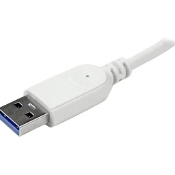 StarTech.com 4 Port Portable USB 3.0 Hub with Built-in Cable - Aluminum and Compact USB Hub
