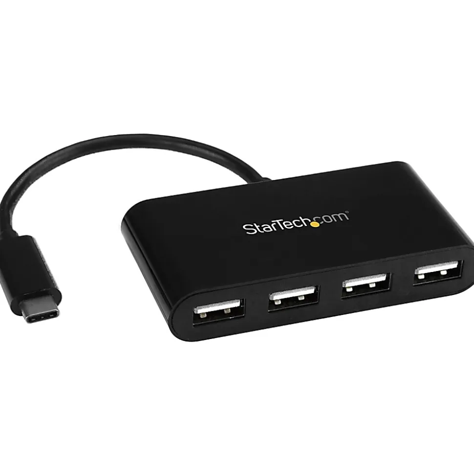 StarTech.com 4 Port USB C Hub - Mini Hub - USB-C to 4x USB-A - USB 2.0 Hub - USB Type C Hub - USB C to USB Hub - USB C Port Expander