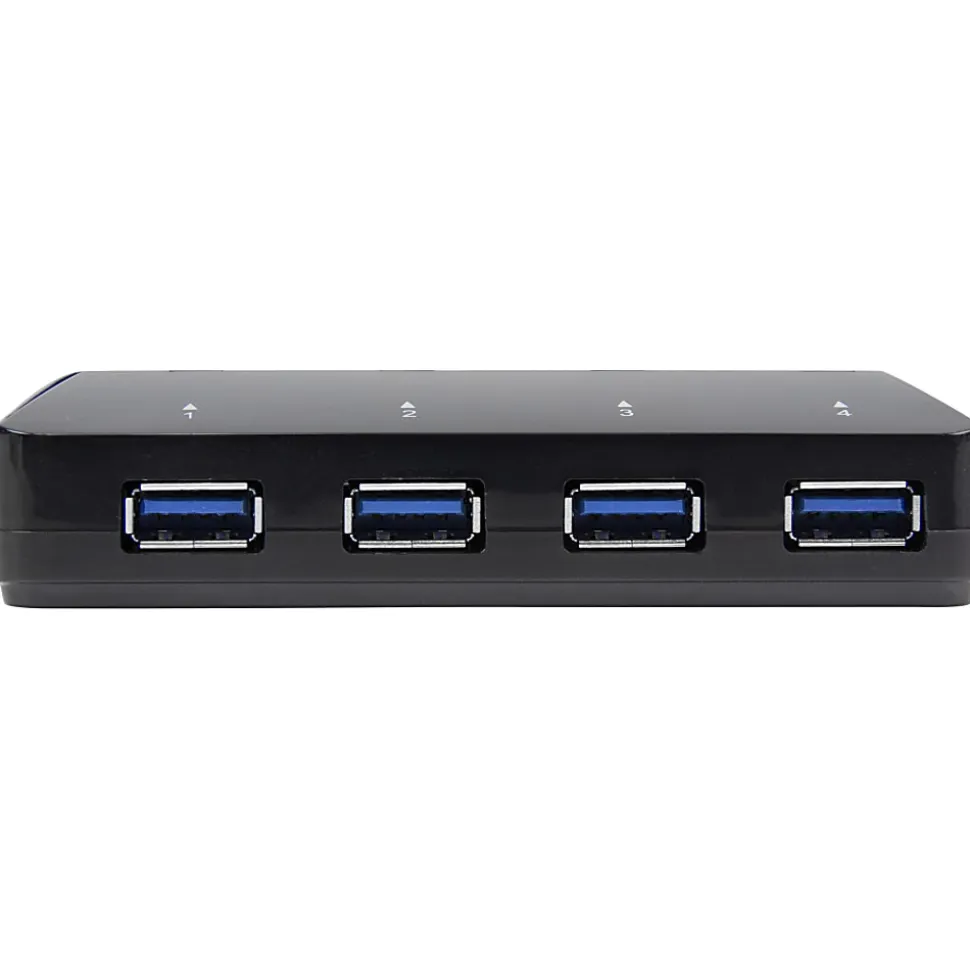 StarTech.com 4-Port USB 3.0 Hub plus Dedicated Charging Port - 1x 2.4A Port - Desktop USB Hub and Fas - ST53004U1C