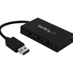 StarTech.com 4 Port USB 3.0 Hub - USB Type-A to 1x USB-C & 3x USB-A SuperSpeed 5Gbps - USB Bus Powered - HB30A3A1CFB