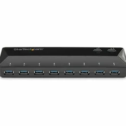 StarTech.com 10-Port USB 3.0 Hub with Charge and Sync Ports - 2 x 1.5A Ports - Desktop USB Hub and Fast-Charging Station