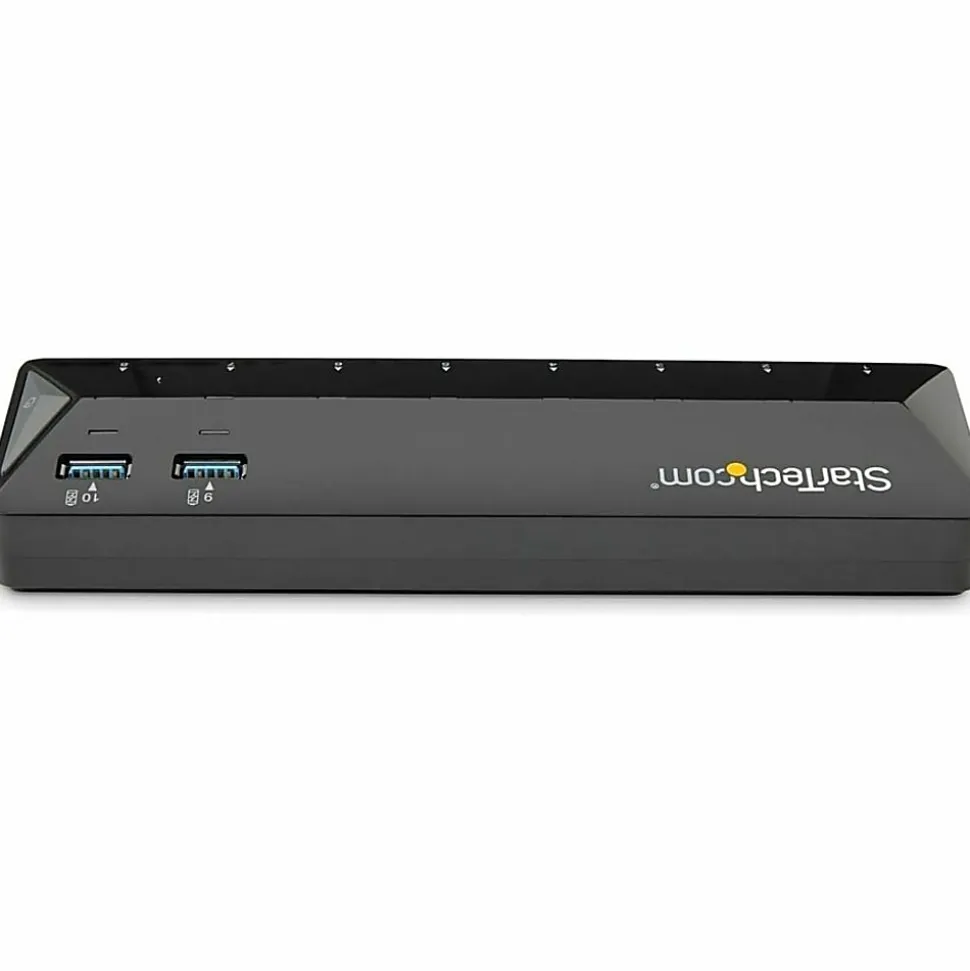 StarTech.com 10-Port USB 3.0 Hub with Charge and Sync Ports - 2 x 1.5A Ports - Desktop USB Hub and Fast-Charging Station