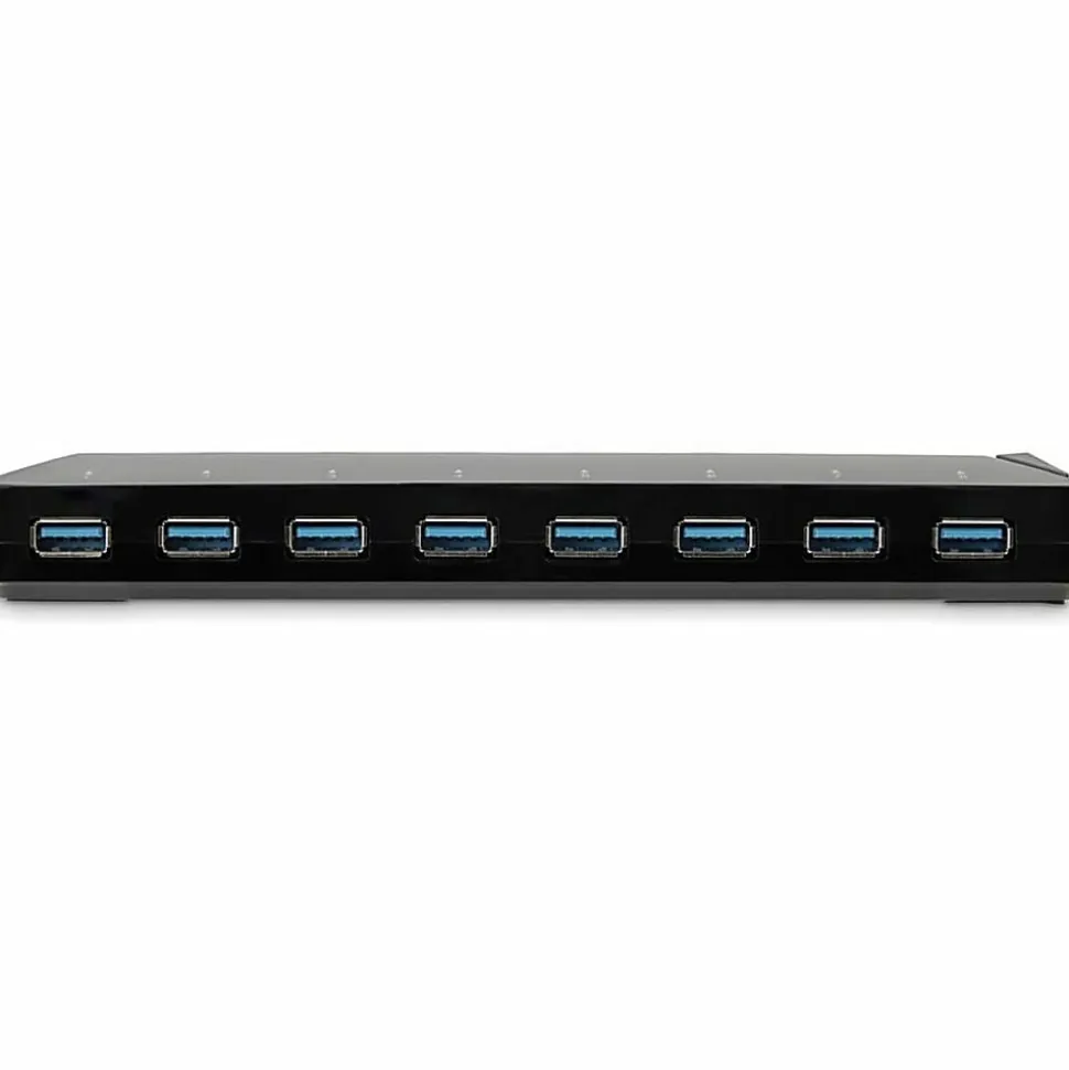 StarTech.com 10-Port USB 3.0 Hub with Charge and Sync Ports - 2 x 1.5A Ports - Desktop USB Hub and Fast-Charging Station