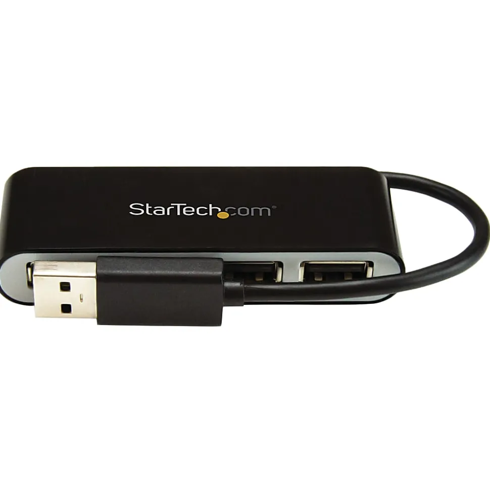 StarTech.com 4 Port USB Hub - 4 x USB 2.0 port - Bus Powered - USB Adapter - USB Splitter - Multi Port USB Hub - USB 2.0 Hub