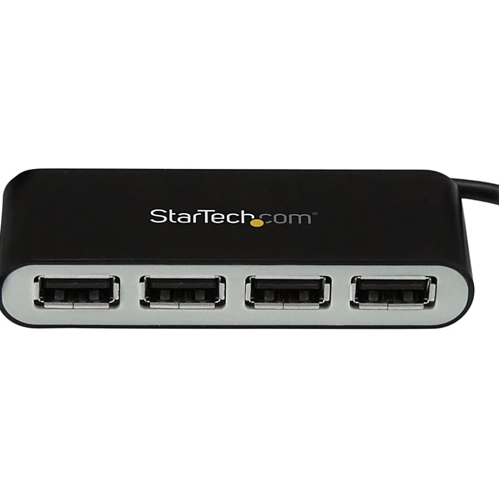 StarTech.com 4 Port USB Hub - 4 x USB 2.0 port - Bus Powered - USB Adapter - USB Splitter - Multi Port USB Hub - USB 2.0 Hub