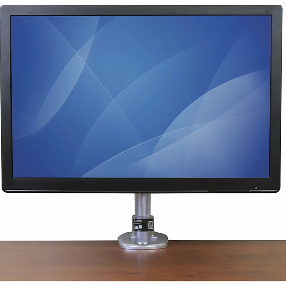 StarTech.com Single Monitor Desk Mount - Height Adjustable Monitor Mount - For up to 34" VESA Mount Monitors - Steel - Desk / Grommet Mount