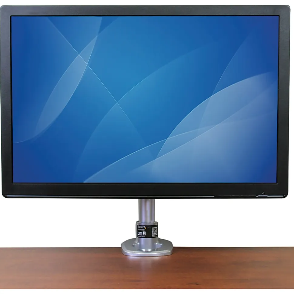 StarTech.com Single Monitor Desk Mount - Height Adjustable Monitor Mount - For up to 34" VESA Mount Monitors - Steel - Desk / Grommet Mount