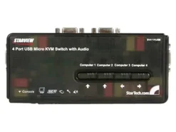 StarTech.com SV411KUSB, KVM / audio switch, USB, 4 ports, 1 local user