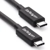 StarTech.com Thunderbolt 3 Cable - 6ft/2m - 4K 60Hz - 20Gbps - USB C to USB C Cable - Thunderbolt 3 USB Type C Charger Cable - TBLT3MM2M
