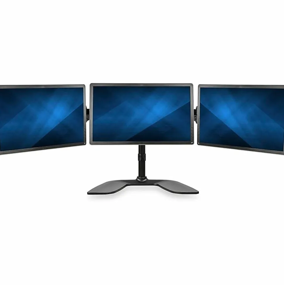 StarTech.com Triple Monitor Stand - Crossbar - Steel & Aluminum - - ARMBARTRIO2