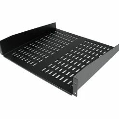 StarTech.com 2U 16in Universal Vented Rack Mount Cantilever Shelf - Fixed Server Rack Cabinet Shelf - 50lbs / 23kg
