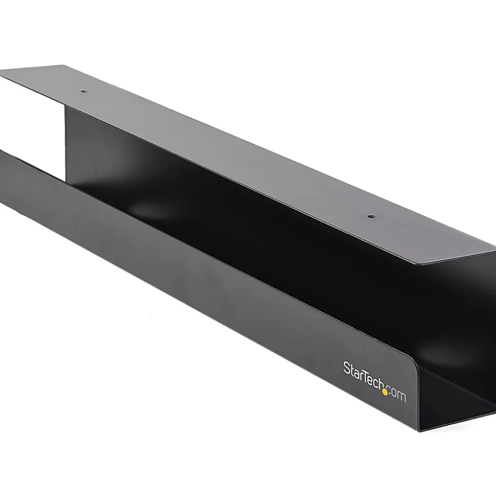 StarTech.com Under Desk Cable Management Tray, Cable Tray Organizer/Manager, Desk/Table Mount, Cord/Power Strip Holder, 23 1/2"L x 4 1/2"D