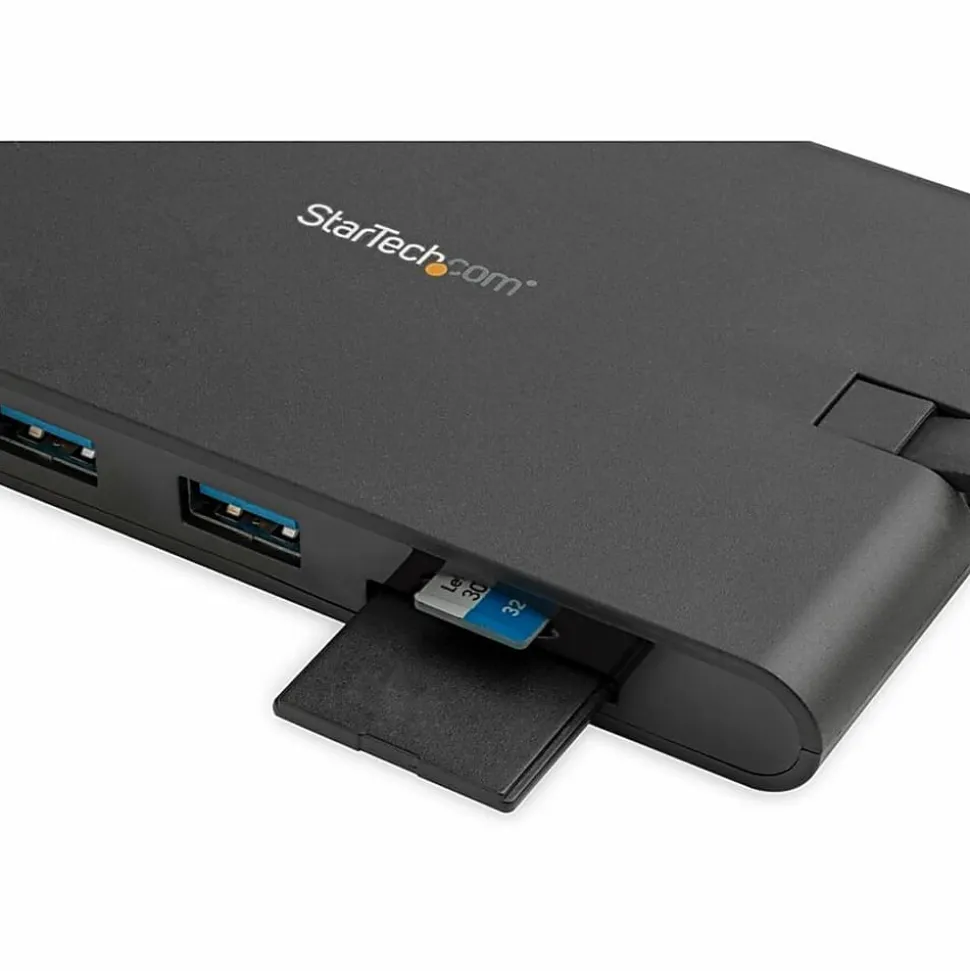 StarTech.com USB-C Multiport Adapter with HDMI and VGA - Mac/Windows - 3x USB 3.0 - SD/micro SD - PD - DKT30CHVSCPD