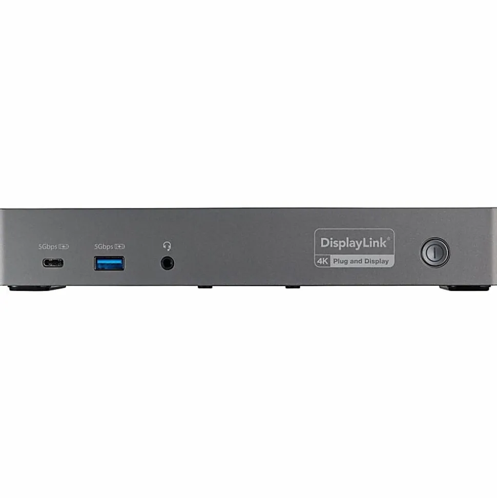 StarTech.com USB-C & USB-A Dock - Hybrid Triple Monitor Laptop Docking Station DisplayPort & HDMI 4K 60Hz/85W PD/6x USB/GbE/USB 3.1 Gen 2
