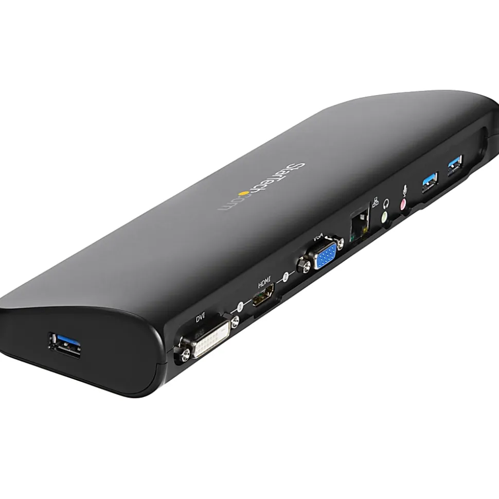StarTech.com USB 3.0 Docking Station - Compatible with Windows/macOS - Supports Dual Displays - HDMI and DVI - USB3SDOCKHDV