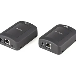 StarTech.com USB 2.0 Extender over Cat5e or Cat6 RJ45 Cable - 330ft/100m USB Extender Adapter Kit w/ ESD - USB2001EXT2PNA