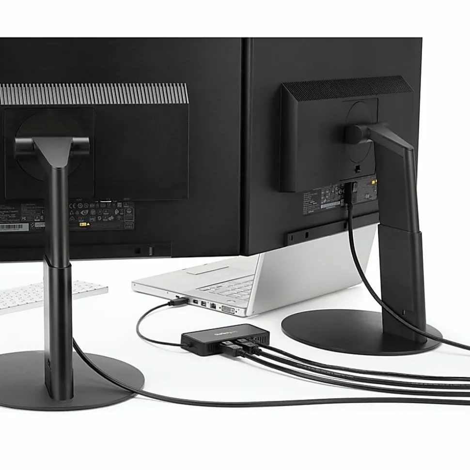 StarTech.com USB 3.0 Mini Dock - Dual Monitor USB Type-A Laptop Docking Station - DisplayPort 4K 60Hz & Gigabit Ethernet - 1' (30cm) cable