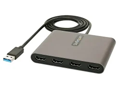 StarTech.com USB 3.0 To 4 HDMI Adapter / External Video And Graphics Card