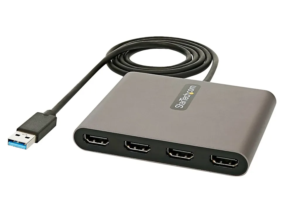 StarTech.com USB 3.0 To 4 HDMI Adapter / External Video And Graphics Card