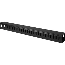 StarTech.com Vertical Cable Organizer with Finger Ducts - Vertical Cable Management Panel - Rack-Mount Cable Raceway - CMVER20UF