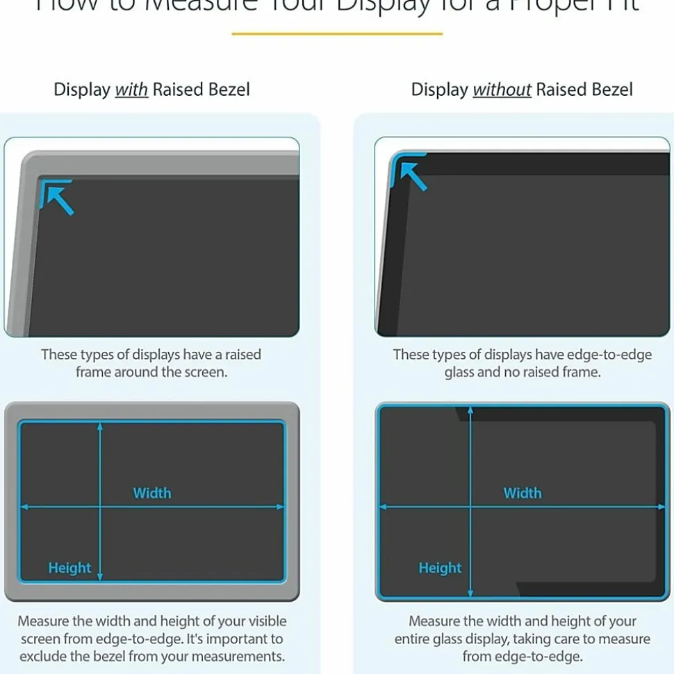 StarTech.com Widescreen Privacy Screen For 24" Display