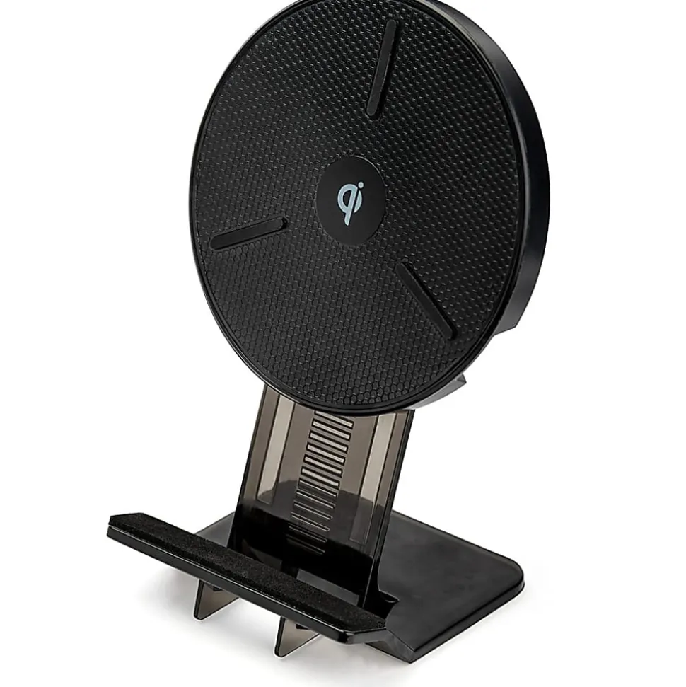 StarTech.com 15W Qi Wireless Charging Stand, Universal Qi Certified Wireless Charger Stand or Pad, - QWCHSTAND