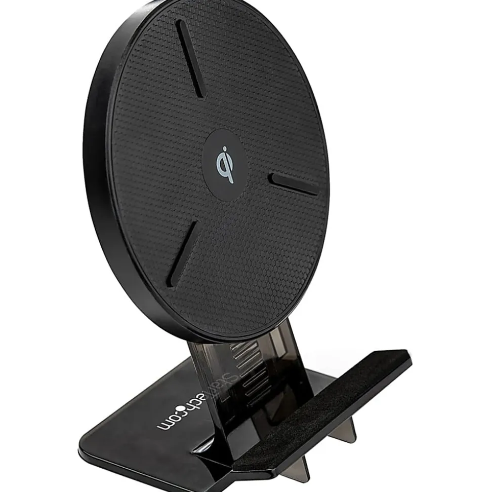 StarTech.com 15W Qi Wireless Charging Stand, Universal Qi Certified Wireless Charger Stand or Pad, - QWCHSTAND