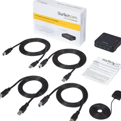 StarTech.com 4X4 USB 3.0 Peripheral Sharing Switch - USB Switch - HBS304A24A
