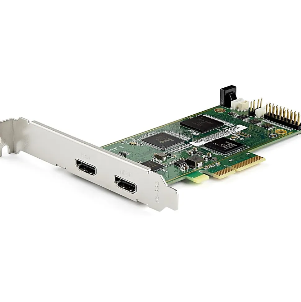StarTech PCIe HDMI Capture Card, 4K 60Hz PCI Express HDMI 2.0 Capture Card w/ HDR10, PCIe x4 Video Recorder/Live Streaming - PEXHDCAP4K