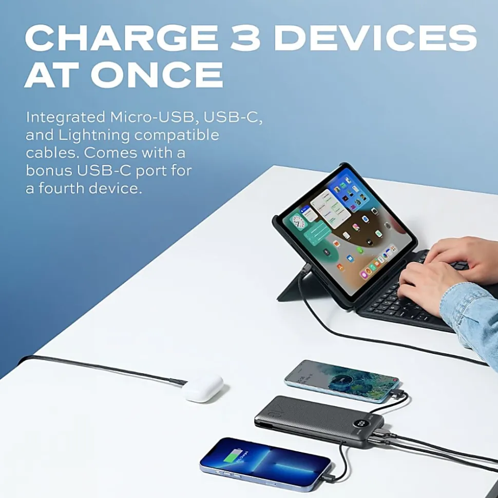 STATIK GoHub Power Bank, Black, PUP 0507 BLK