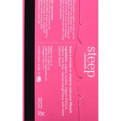 Steep by Bigelow® Rooibos Hibiscus Herbal Tea Bag - Herbal Tea - 1.6 oz - 20 Teabag - Decaffeinated - GMO Free - Kosher - Organic - 20 / Box