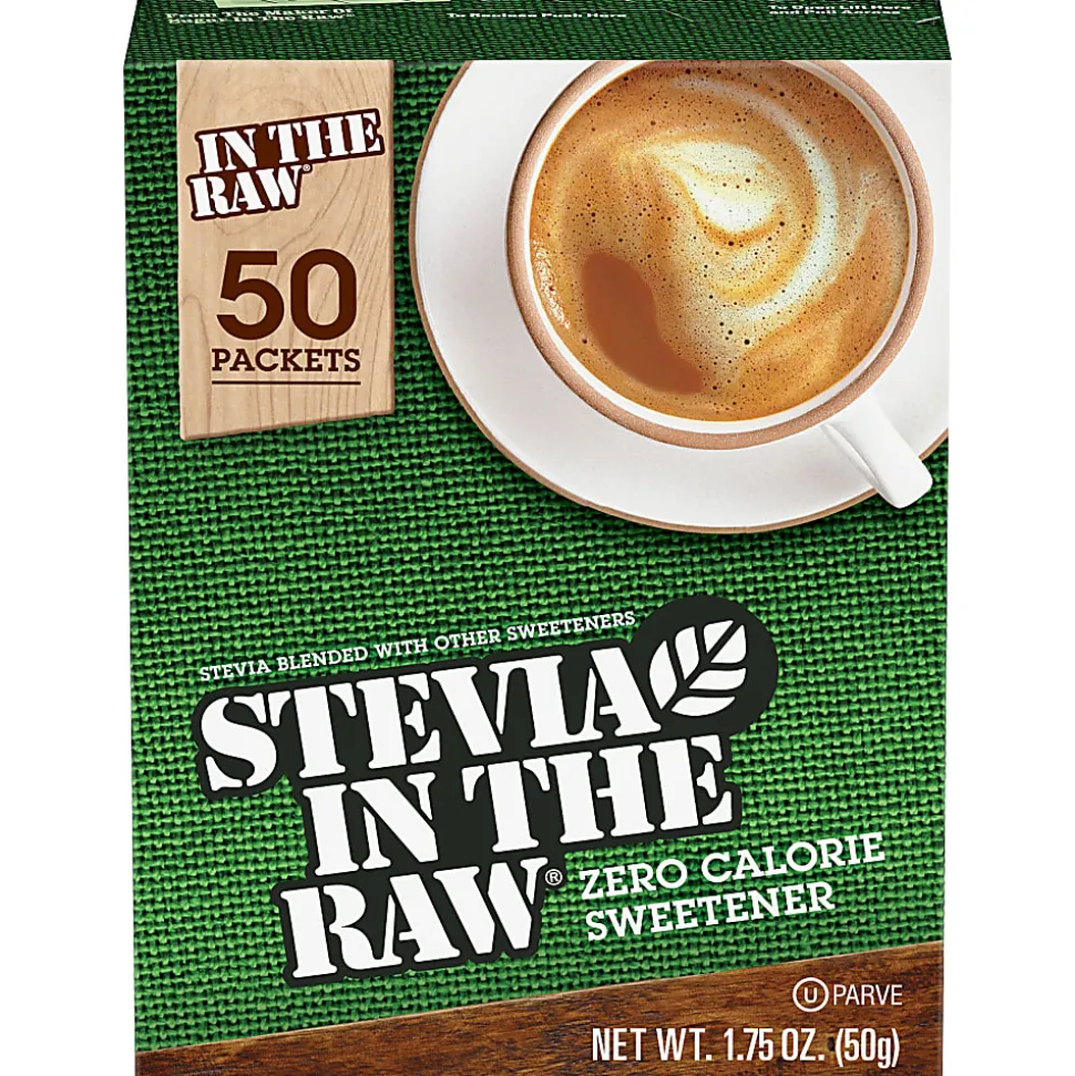 Stevia In The Raw Natural Sweetener Packets, Stevia Flavor - Natural Sweetener - 50/Box
