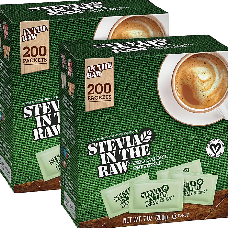 Stevia In The Raw Zero-calorie Sweetener - 0.035 oz (1 g) - Stevia Flavor - Artificial Sweetener - 200/Box - 2 / Carton