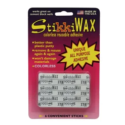 Stikkiworks Co. StikkiWAX Adhesive, 7.69 Oz, 6 Sticks Per Pack, Set Of 6 Packs