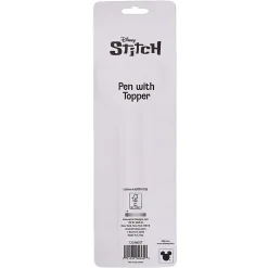 Stitch 2D Licensed Topper Ballpoint Pen, Medium Point, 0.77 mm, Blue Ink, Quantity 1