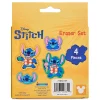 Stitch Licensed Eraser Set, 1-1/4" x 1-1/4", Set of 4 Erasers