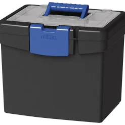 Storex File Storage Box with XL Storage Lid - External Dimensions: 10.9"x13.3"x 11" - 30 lb - Media Size Supported: Letter 8.50"x11" - 61415B02C