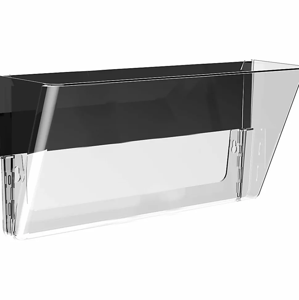 Storex Magnetic Wall File Pockets - 500 x Sheet - Cabinet, Wall Mountable - Recycled - Clear - Plastic - 1Each