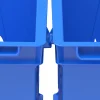 Storex Mini Crates, 6”H x 7-3/4”W x 9”D, Blue, Pack Of 12 Crates