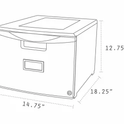 Storex Stackable File Drawer, 12-13/16
