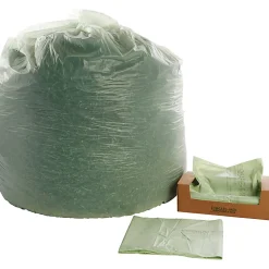 Stout® EcoSafe-6400 Compostable Compost Bags, 0.85 mil, 64-Gallon, Green, Box Of 30