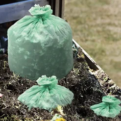 Stout® EcoSafe-6400 Compostable Compost Bags, 1.1 mil, 30-Gallon, Green, Box Of 48