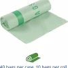 Stout® EcoSafe-6400 Compostable Compost Bags, 0.85 mil, 32-Gallon, Green, Box Of 50