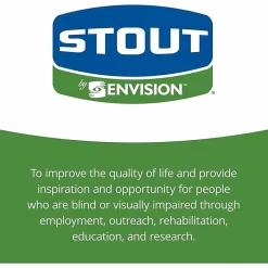 Stout® EcoSafe-6400 Compostable Compost Bags, 0.85 mil, 32-Gallon, Green, Box Of 50