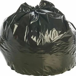Stout® 33% Recycled Insect Repellent Trash Bags, 35 Gallons, 33" x 40", Black, Box Of 80