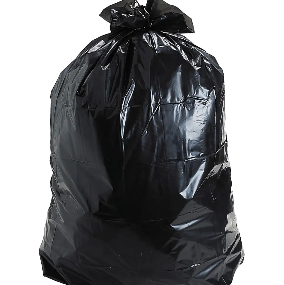 Stout® 33% Recycled Insect Repellent Trash Bags, 35 Gallons, 33" x 40", Black, Box Of 80