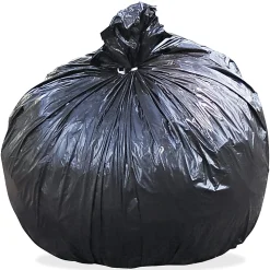 Stout Total  Content Plastic Trash Bags, 1.5-mil, 60 Gallons, 36" x 58", Brown, Carton Of 100