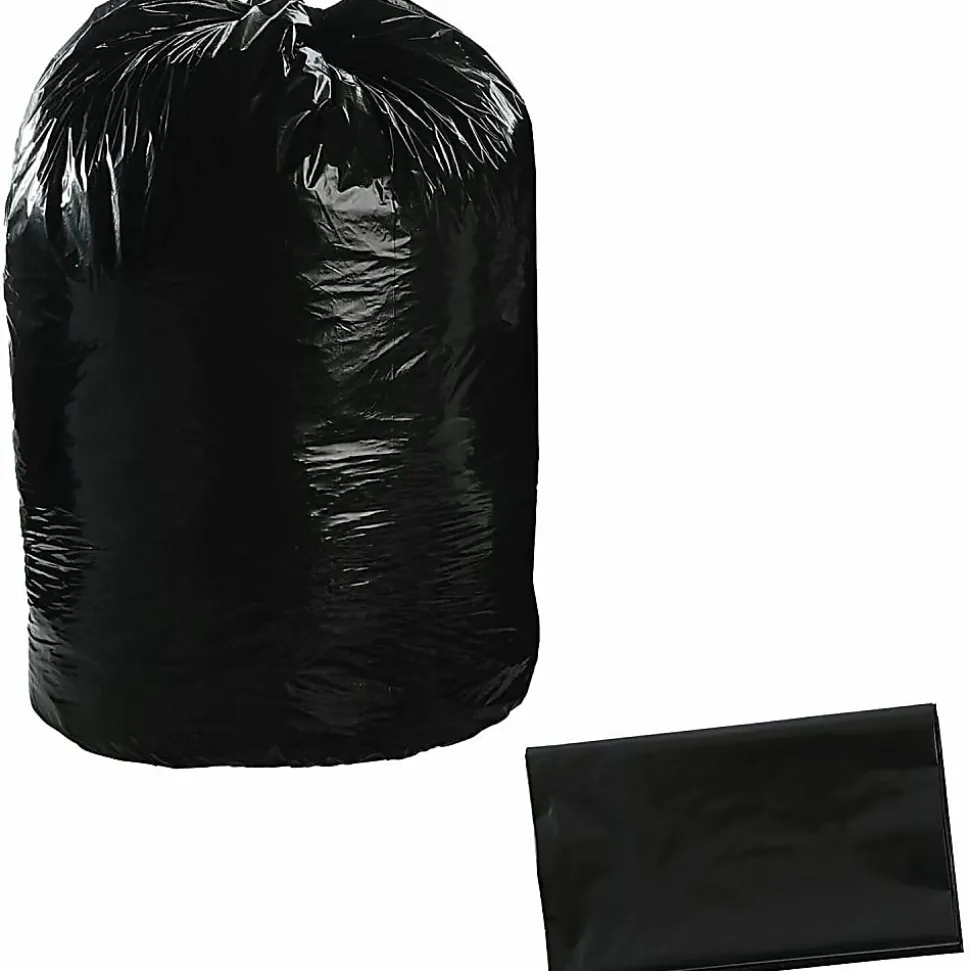 Stout Trash Bags, 1.5-mil, 55 - 60 Gallons, 38" x 60", Brown, Carton Of 100