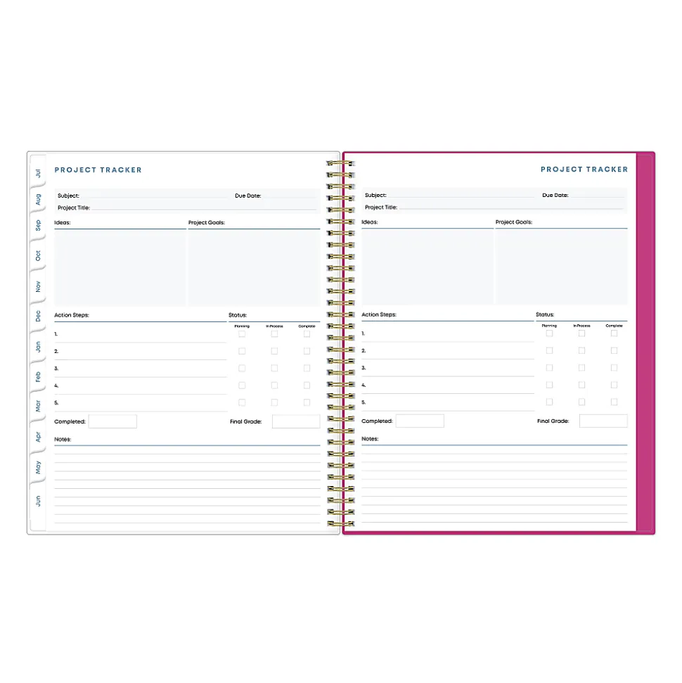 Student Planner BS Star Confetti Clear 8.5x11 AY26–27