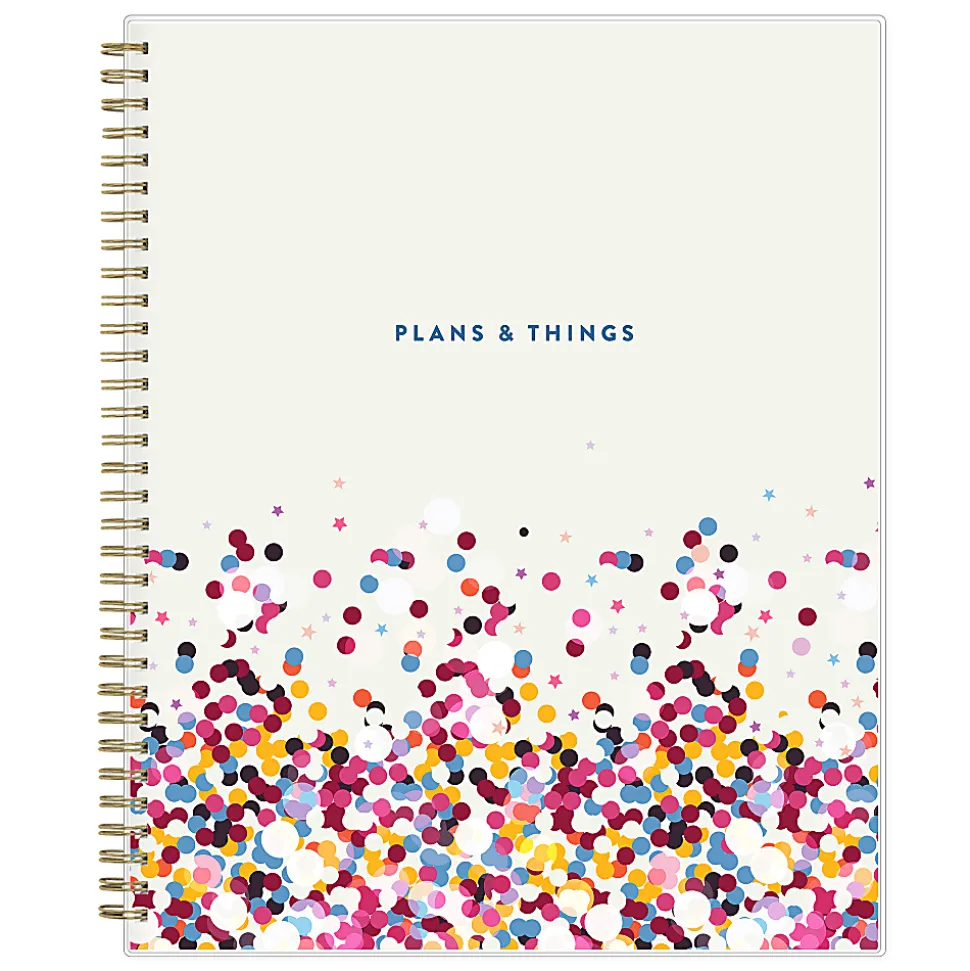 Student Planner BS Star Confetti Clear 8.5x11 AY26–27